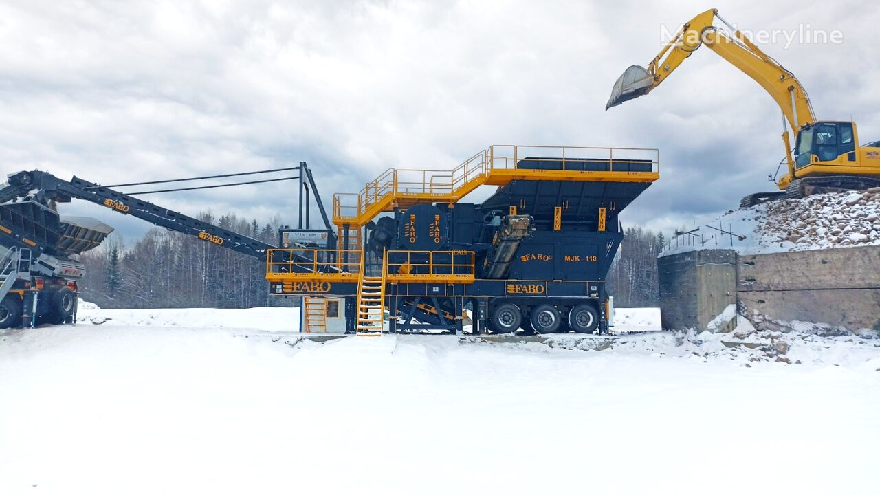 nový separátor FABO MJK-110 SERIES 200-300 TPH MOBILE JAW CRUSHER PLANT