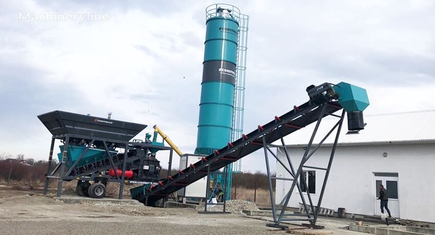 nový betonáreň Constmach Mobile Concrete Batching Plant For Small Usage Areas 45 M3