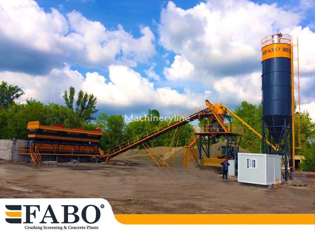 nový betonáreň FABO 75m3/h STATIONARY CONCRETE MIXING PLANT
