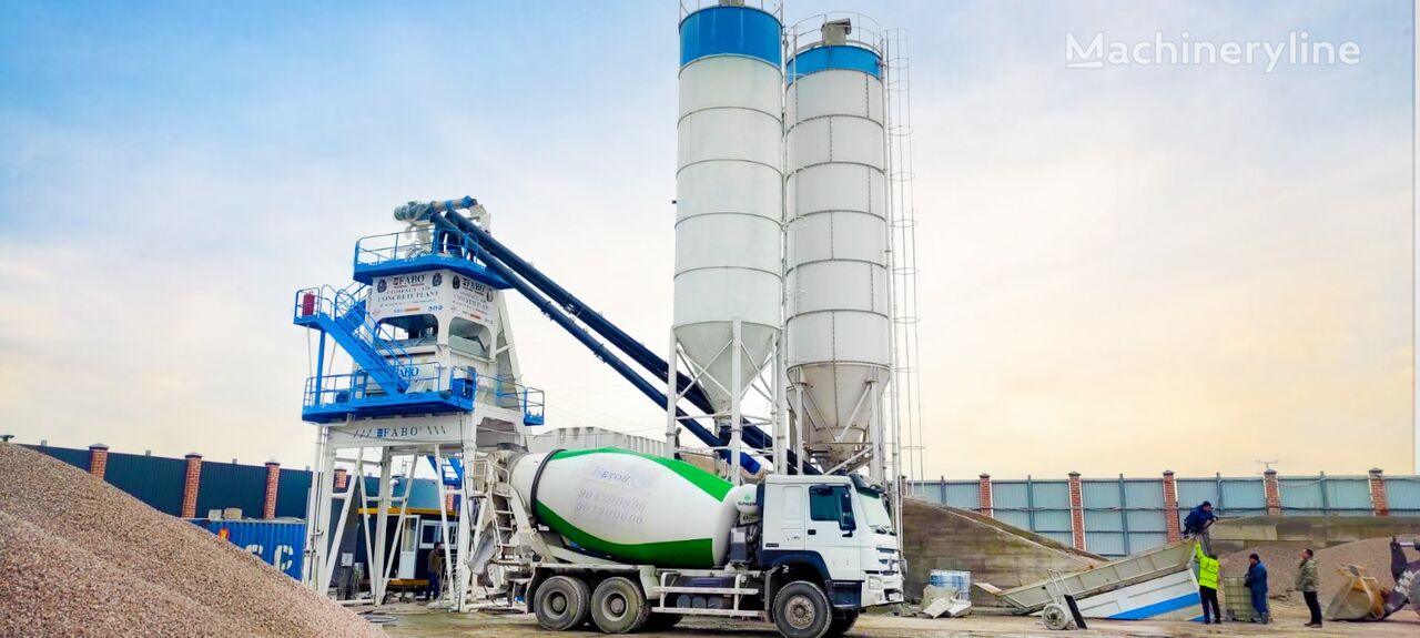 nový betonáreň FABO SKIP SYSTEM CONCRETE BATCHING PLANT | 120m3/h Capacity