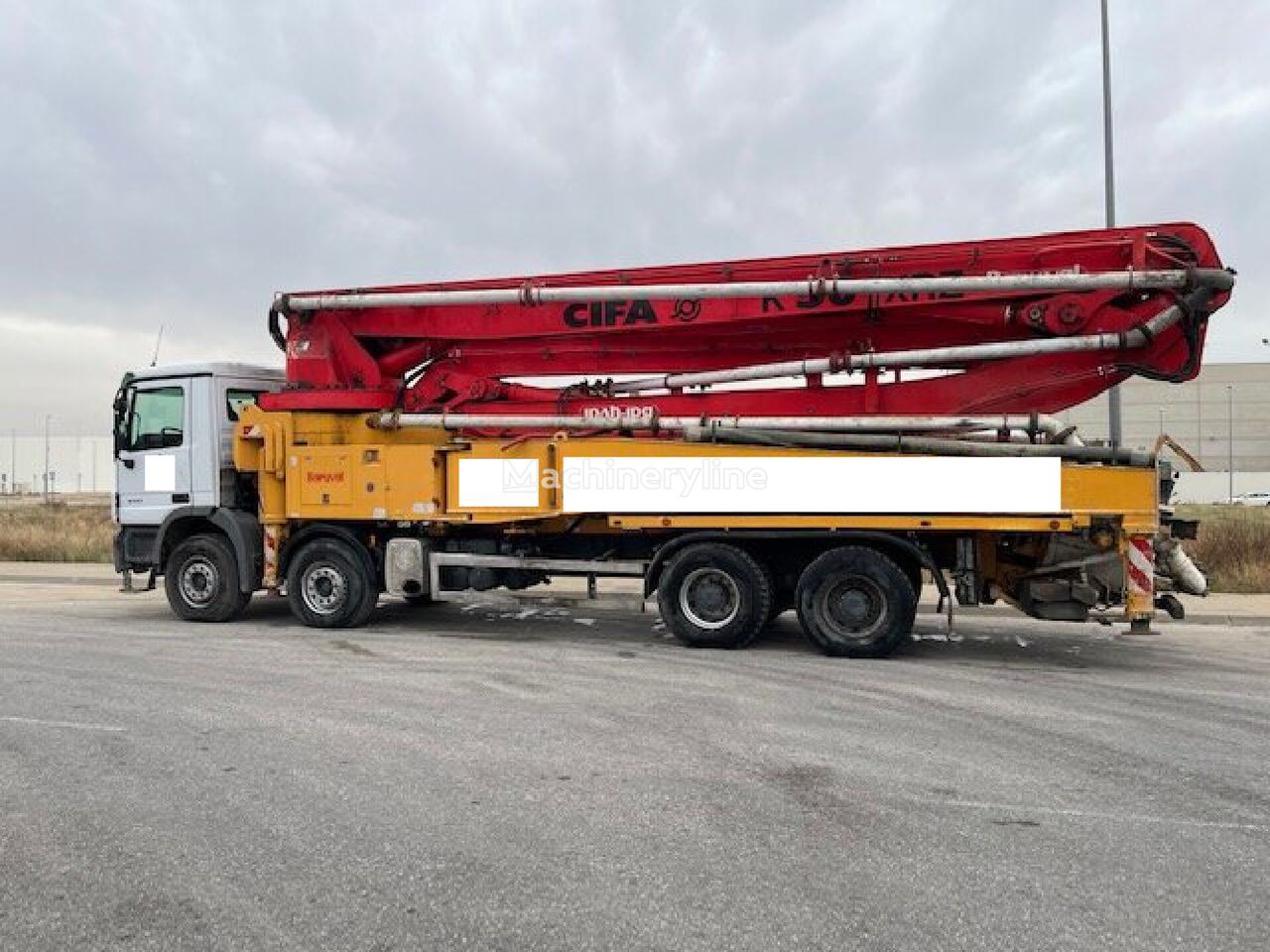 čerpadlo na betón Cifa K47  na podvozku Mercedes-Benz Actros 4141