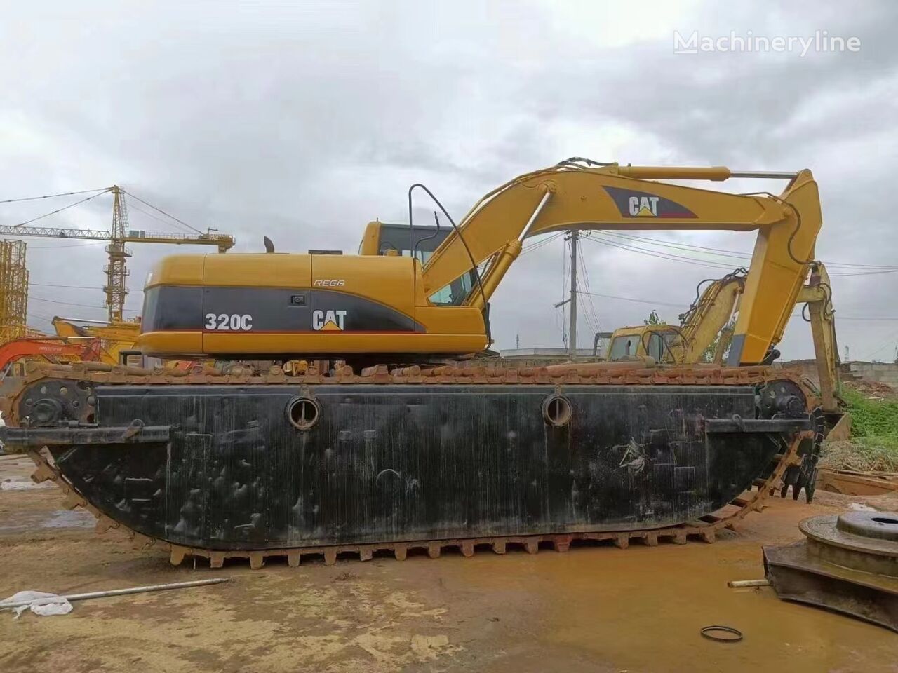 obojživelné rýpadlo Caterpillar CAT 320C Ship Excavator